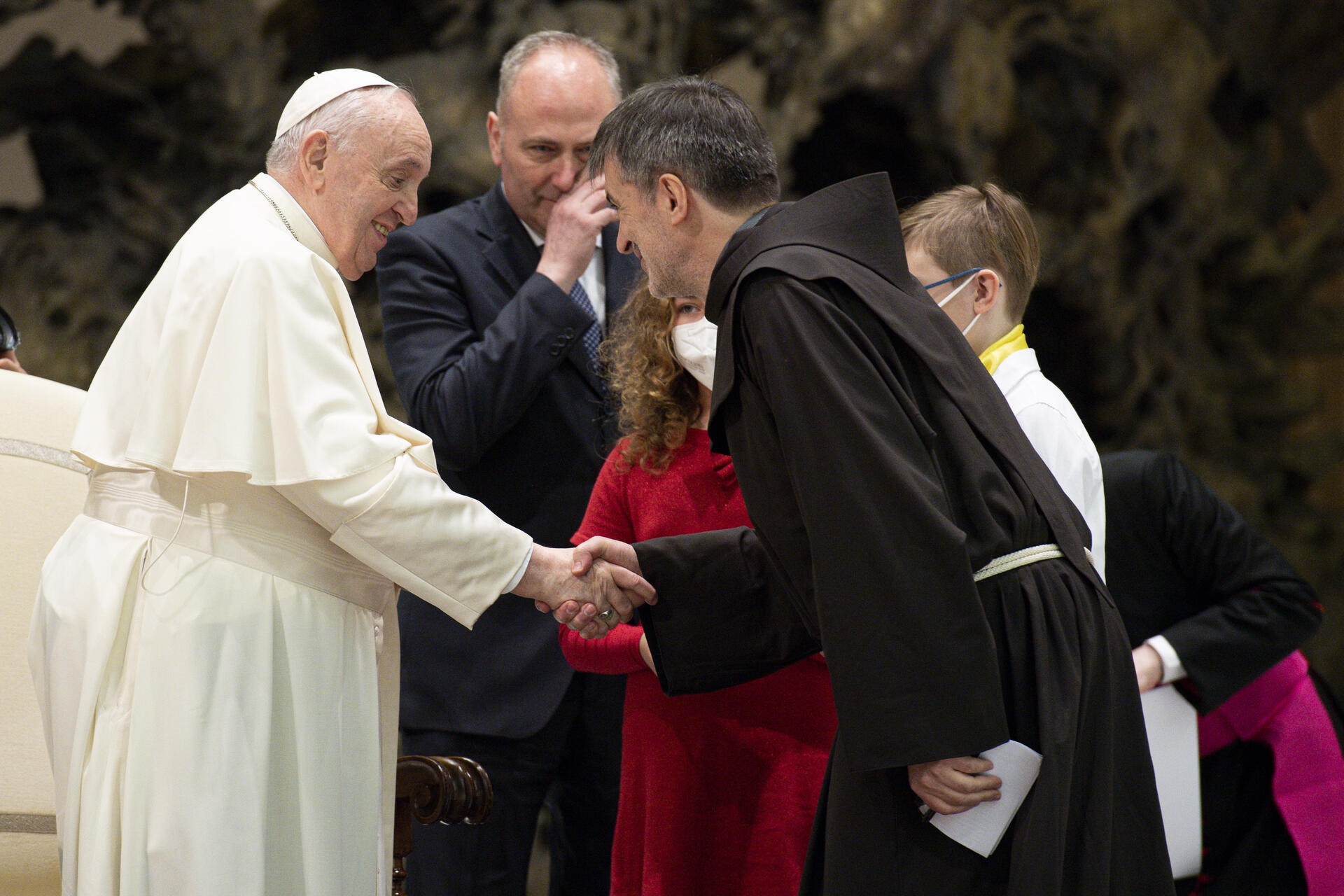 fra Giampaolo con Papa Francesco